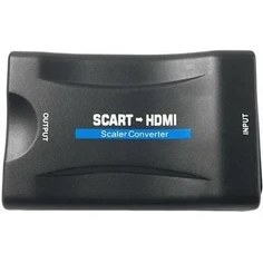 Resim Xinhang 1080 P Scart HDMI Dönüştürücü Video Ses Lüks Sinyal Adaptörü Dönüştürücüler Şarj Adaptörü Kablosu Için Gökyüzü Kutusu DVD Stb HDMI Kabloları (Yurt Dışından) 