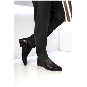 Resim Pierre Cardin 70555 M Kahverengi Hakiki Deri Erkek Takım Elbiseye Uygun Klasik Ayakkabı Kahverengi 