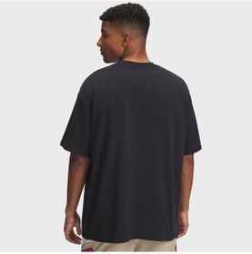 Resim Under Armour Heavyweight U Logo Erkek Siyah Tişört SIYAH 