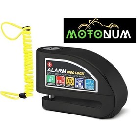 Resim Motosiklet Alarmlı Disk Kilidi - Hatırlatma Kablolu M0002 