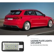 Resim Didadodo Araba Led Plaka Işığı Beyaz - Audi A3 S3 8p A4 B6 B7 A5 A6 4f Q7 A8 S8 C6-01 