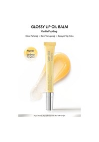 Resim Aurelia Geneve Glossy Lip Oil Nemlendirici Etkili Renkli Lip Balm Vanilla Pudding Bej 12 ML 