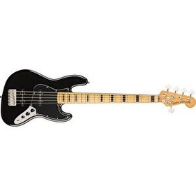 Resim Squier Classic Vibe 70s Jazz Bass V Akçaağaç Klavye Black 5 Telli Bas Gitar 