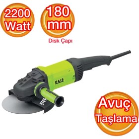 Resim Güçlü 2200W 180MM Taşlama Makinesi, Dayanıklı ve Kullanışlı El Aleti 