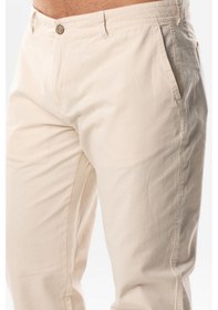 Resim Eliş Şile Bezi Gabardin Erkek Pantolon Krem Krm - 40 Krem 