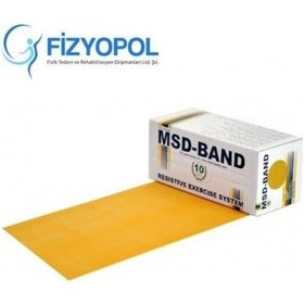 Resim Msd Moves Band 5.5 Metre Gold Egzersiz ve Pilates Direnç Bandı 
