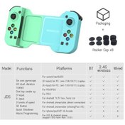 Resim Yeşil-kablosuz Telefon Joypad Standı Oyun Denetleyicisi Joystick Anahtarı Pc Ps4 Iphone Uyumlu 13 14 Android Pubg 