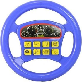 Resim Pilli Sesli Oyuncak Direksiyon-Mavi 