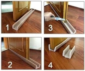 Resim 2 Adet Kapı Altı Isı Yalıtımı Süngeri - Kapı Altı Rüzgarlığı Soğuk Hava Kesici, 5DPWPTLHRDL2ADETLPT 