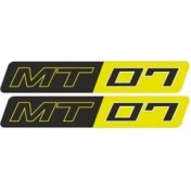 Resim Yamha MT07 Uyumlu Sarı 15X2 cm Damla Sticker 