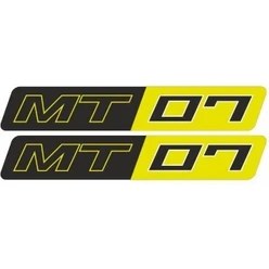 Resim Yamha MT07 Uyumlu Sarı 15X2 cm Damla Sticker 