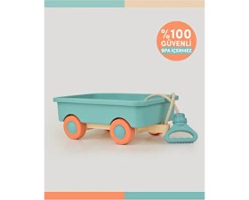 Resim Let's Be Child Turkuaz İlk Vagonum Kumandasız Oyuncak Araba 38,5x11,5x32,5 cm Eğlenceli ve Güvenli Oyun 