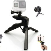 Resim Tüm Aksiyon Kameralara Uyumlu 3 Parça Tripod Seti 
