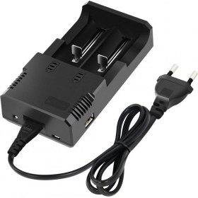 Resim Narita Pil Şarj Aleti Ikili 18650 26650 16340 14500 Aa Aaa USB Narita HD-8863 