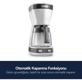 Resim DeLonghi Icm 16210.WS Filtre Kahve Makinesi 