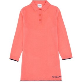 Resim U.S. Polo Assn. Kız Çocuk Nar Çiçeği Polo Yaka Triko Elbise 50297179-VR239 