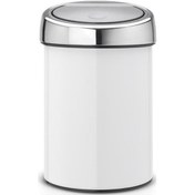 Resim Brabantia Çöp Kutusu 3 Lt Touch Bin Dokunmatik Beyaz 364488 Beyaz 