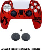 Resim Dobe PS5 Dualsense Red Dead Redemption Desenli Koruyucu Silikon Kılıf + Analog silikon Koruyucu 