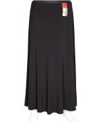 Resim Hesna Kadın Bensu Büyük Beden Sandy Çapraz Astarsız Siyah Etek Siyah 