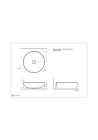 Resim Seramiksan Sole Tezgah Üstü Lavabo 42 CM 
