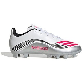 Resim Adidas F50 Messi Club Fg/mg J Çocuk Çoklu Çim Zemin Kramponu Jp7457 Beyaz Beyaz 