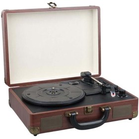 Resim MagicVoice PU16 Retro Vintage Çanta Pikap - Radyo - Bluetooth - USB Mp3 Çalar 