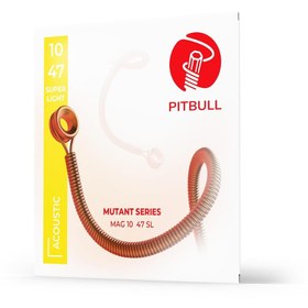 Resim Hype Store Pitbull Mutant Seri Coated Akustik Gitar Teli Kararmaya Karşı Dayanıklı MAG (Tekli SET, MAG 10-47 Sü 