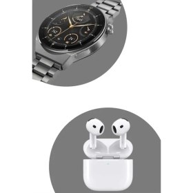 Resim Uslucan Alışveriş Akıllı Saat ve Kulaklık Seti Bildirim Görme Arama Cevaplama Anc Özelliği 