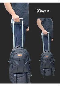 Resim Rowan Çanta Çekçekli+termal Matara Çantlı Kabin Boy,portatif Seyahat Çantası Siyah 