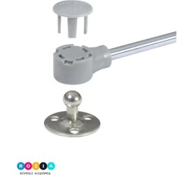 Resim Dolap Kapak 27 cm Piston Hidroliği Yavaş Kapanır 80N Gazlı Amortisör Mekanizması 