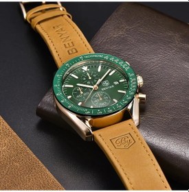 Resim Fochsia Benyar Erkek Kol Saati Analog Kuvars Kronograf Luminous Siyah İş Spor Günlük Diğer 