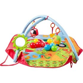 Resim Molie Çiftlik Temalı Bebek Aktivite Halısı Dişlikli Aynalı Ve Top Havuzlu 