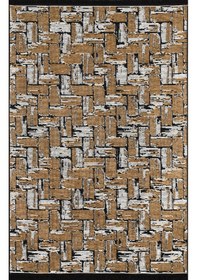 Resim Kaymaz Taban Yıkanabilir Oturma Odası Salon Çocuk Odası Mutfak Chenille Kilim 282 Hardal 