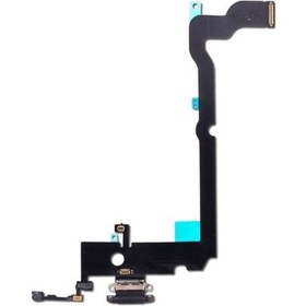 Resim iPhone X Uyumlu Uyumlu Şarj Soketli Mikrofon Filmi Flex Siyah 