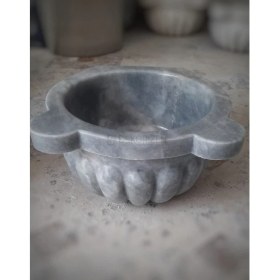 Resim Dekorizen Gri Kavun Dilimli Mermer Kurna 