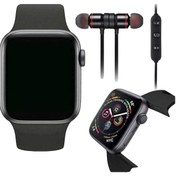 Resim Pazariz T500 Akıllı Saat Türkçe Menülü Mıknatıslı Mikrofonlu Bluetooth Kulaklık 