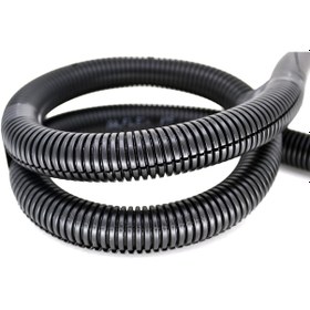 Resim 10mm Yarıklı Spiral Boru Kablo Izolasyon Hortumu Siyah Esnek 