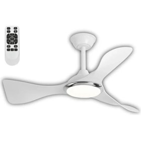 Resim Cenevre Ledli Tavan Vantilatörü Beyaz (Kumandalı) CT-3000 