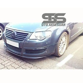 Resim Vw Passat B6 Cupra R Uyumlu Ön Lip Mat Siyah Ön Tampon Lip 