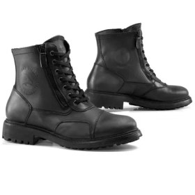 Resim Falco Aviator Motosiklet Botu Deri Siyah 