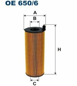 Resim FILTRON OE650-6 | Yağ Filtresi 05-Touareg-Q7-A4-A6-A8-Cayenne 3.0Tdi 