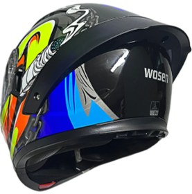 Resim Wosen Çene Açılır Kask WS-202 B1 Siyah 