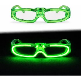 Resim Nexgen Yeşil LED Işıklı Parti Gözlüğü 3 Modlu – Glow & Gece Eğlence Gözlüğü 