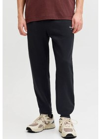Resim Jack & Jones Erkek Jpstgordon Logo Detaylı Çift Cepli Eşofman Altı 12288641 Siyah Siyah 
