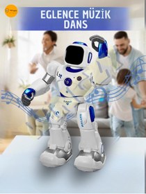 Resim Wingzy Uzaktan Kumandalı Şarjlı Akıllı Robot - Eğitici Ve Eğlendirici Interaktif Büyük Boy Oyuncak 