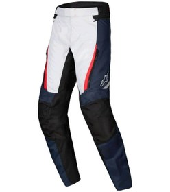 Resim Alpinestars St-1 Wp Korumalı Motosiklet Pantolonu Mavi Gri Siyah Kırmızı 