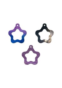 Resim Epoksi Silikon Kalıp Çoklu İçi Boş Yıldız Delikli Kolye Anahtarlık Küpe Kalıbı 12 Li 