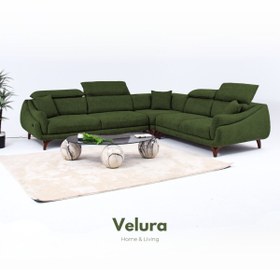 Resim Velura Home & Living Ezel Motorlu Köşe Takımı & Hoparlörlü, USB Portlu, Genişleyebilir Büyük Köşe Takımı 