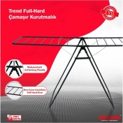 Resim UltraNova Trend Full-hard Borulu Çamaşır Kurutmalık, Metal, Antrasit Gri, Dayanıklı ve Ekonomik 