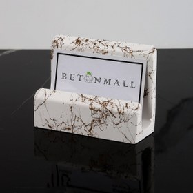 Resim betonmall Beton El Yapımı Kartvizitlik Ofis Kartlığı Altın Spreyli Kartvizitlik 
